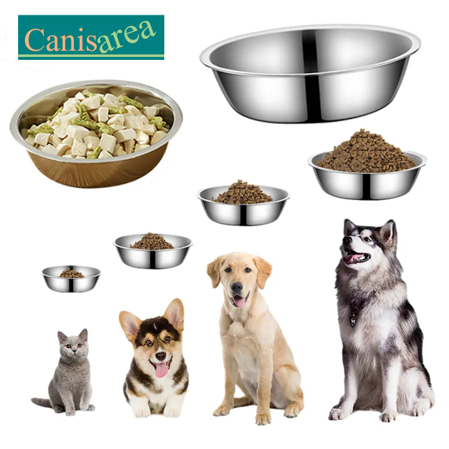 GAMELLE Acier Inoxydable 304 Pratique et résistant , facile d'entretien , lavable en machine et à la main , 9 TAILLES , de 11 cm à 22 cm. EAU et NOURRITURE pour toutes LES RACES de CHIENS , de CHATS, et animaux de compagnie. Sans doute pour la PATPATROUILLE !! Solide et fiable pour votre quotidien ! Classique parmi les classiques !
