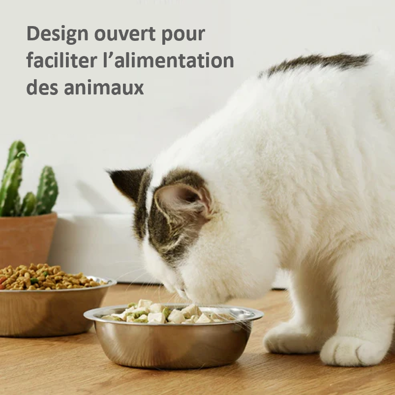 GAMELLE Acier Inoxydable 304 Pratique et résistant , facile d'entretien , lavable en machine et à la main , 9 TAILLES , de 11 cm à 22 cm. EAU et NOURRITURE pour toutes LES RACES de CHIENS , de CHATS, et animaux de compagnie. Sans doute pour la PATPATROUILLE !! Solide et fiable pour votre quotidien ! Classique parmi les classiques ! Le Chat mange en SECURITE