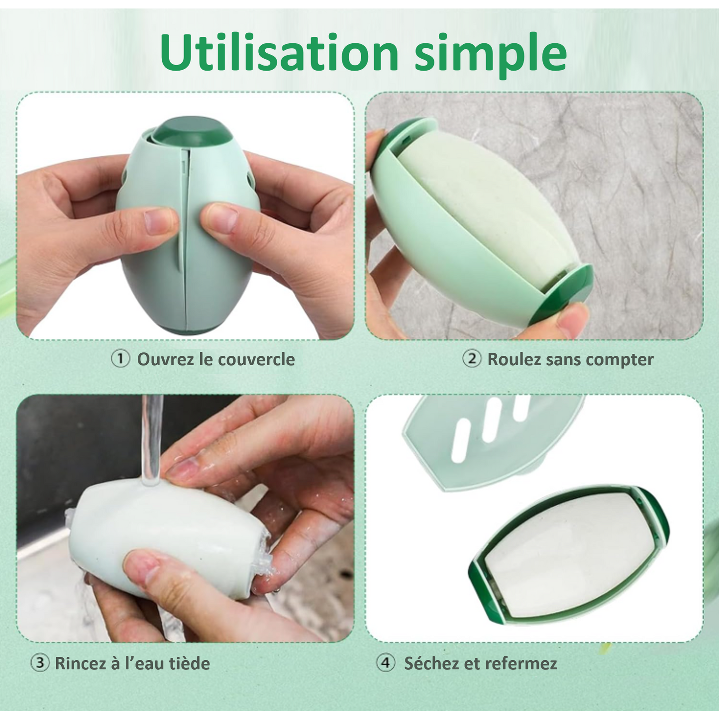 Fiohiros Rouleau Anti-Peluches réutilisable, Rouleau adhésif Lavable, Rouleau Anti-Peluches Portable, réutilisable, Rouleau adhésif réutilisable en Silicone ; simple d'utilisation ; cadeau idéal ! Génial !