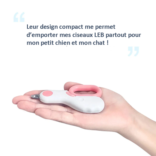 Ciseaux à ongles à LEB professionnel sécurisé compact lumineux léger et fonctionnel cadeau original débutant et professionnel résistant fiable pratique petit  qui tient dans la main