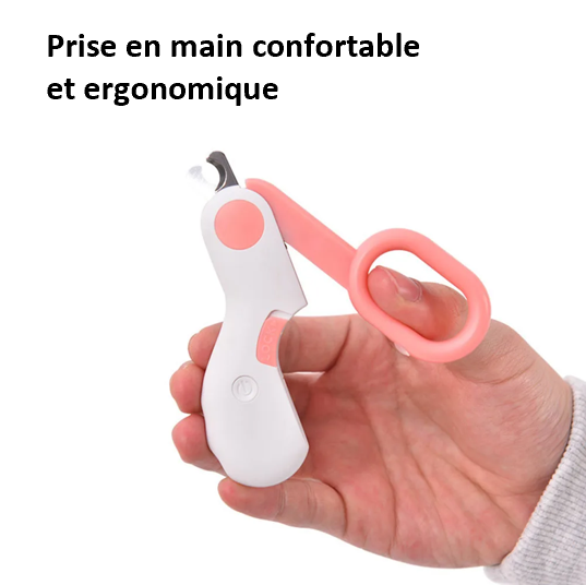 Ciseaux à ongles à LEB professionnel sécurisé compact lumineux léger et fonctionnel cadeau original débutant et professionnel résistant fiable pratique petit   ergonomique en ABS 