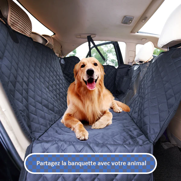 Couverture de protection voiture chien voyage universelle modulable résistante lavable avec poches sangles cadeaux BONUS toutes races et TOUS VEHICULES , TOUTES MARQUES, ventilation SECURITE, cadeau, convivial
