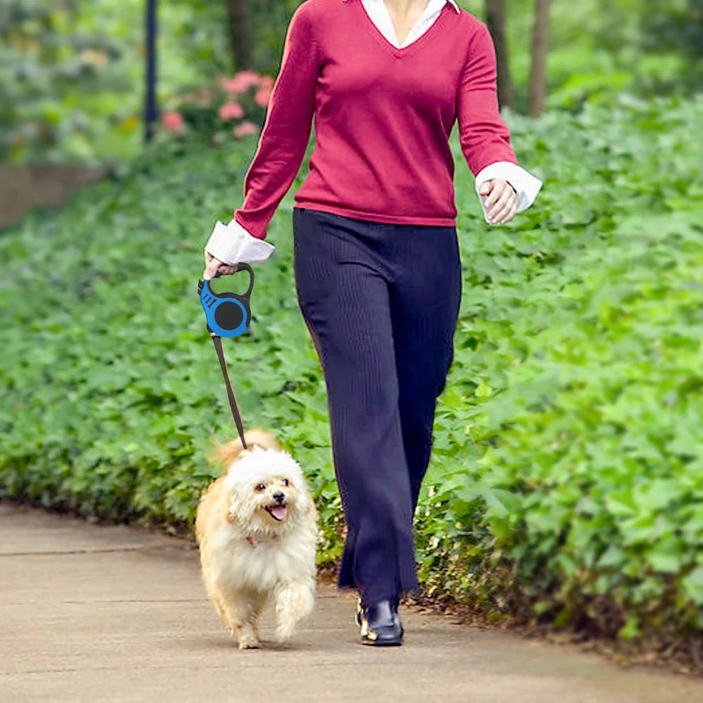 Laisse à enroulement automatique pour chien jusqu'à 30 Kg, 3 ou 5 mètres