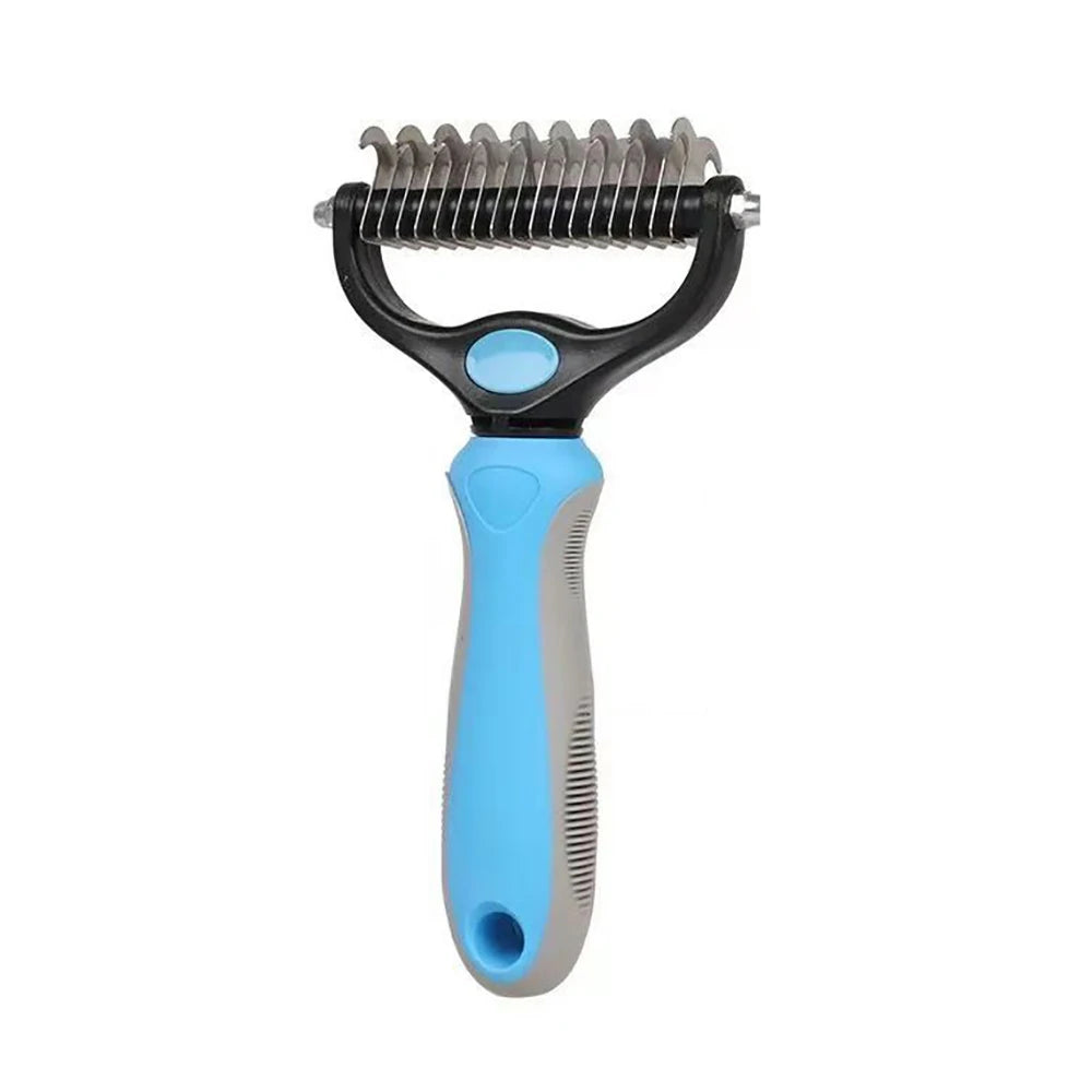 Brosse râteau professionnelle double-face, coupe-noeuds